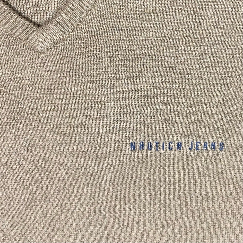 Vintage Nautica Jeans Striped Knit Heavyweight Sweater - Picture 3 of 8